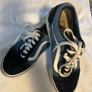 Vans Two-Tone Blue and Black Old Skool Sneakers